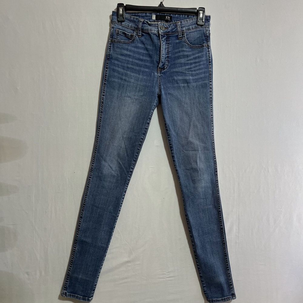 Kut From The Kloth Jeans Women's 2 Blue‎ Denim Medium Wash Mid-Rise Skinny Leg